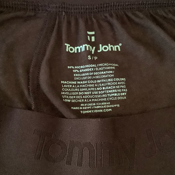 NWOT Tommy John Underwear, Black Color, Size S - Picture 8 of 10